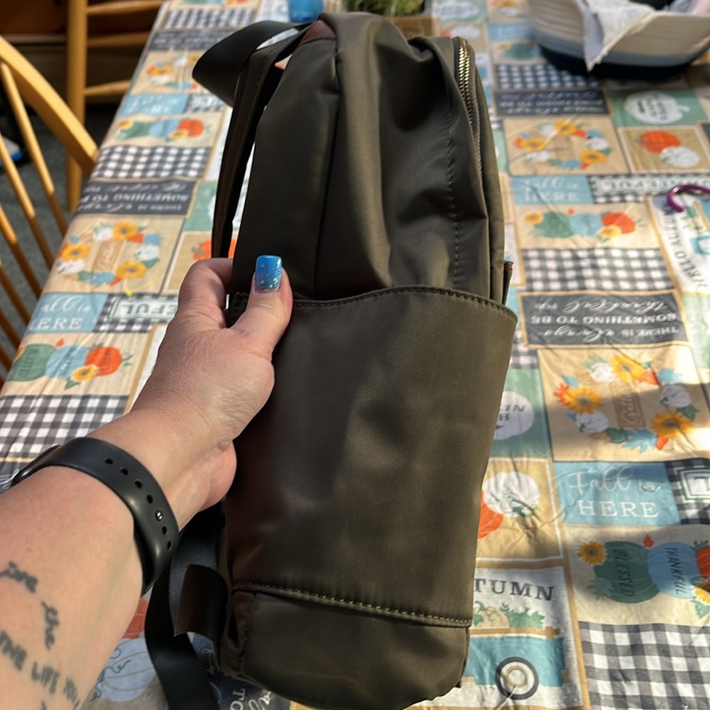 Adrienne Vittadini Studio Olive Fashion Backpack - Picture 5 of 8